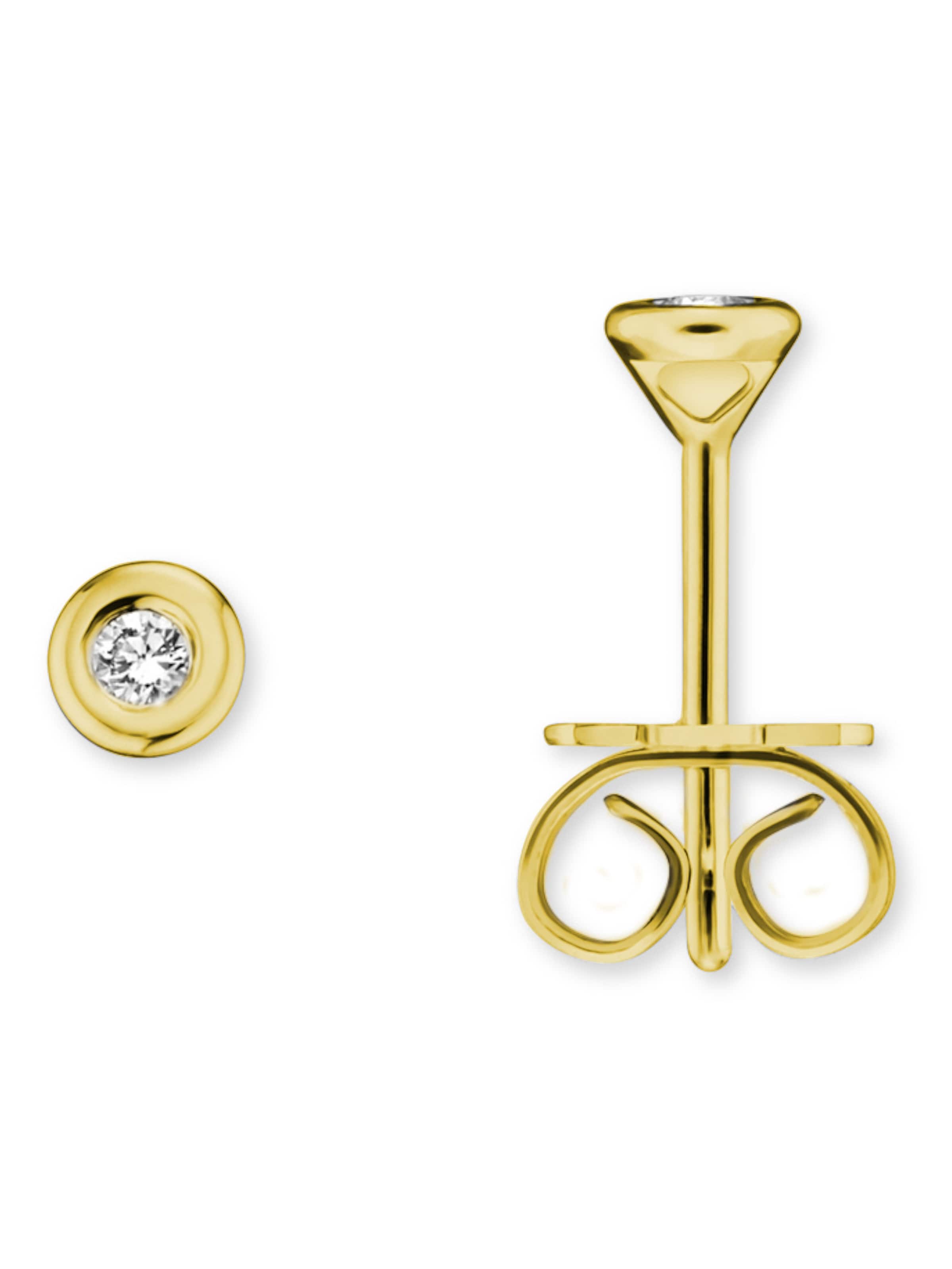 ONE ELEMENT Ohrringe in Gold: Vorderseite