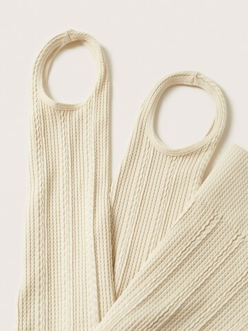 MANGO Skinny Leggings 'NEWMAN' in Beige