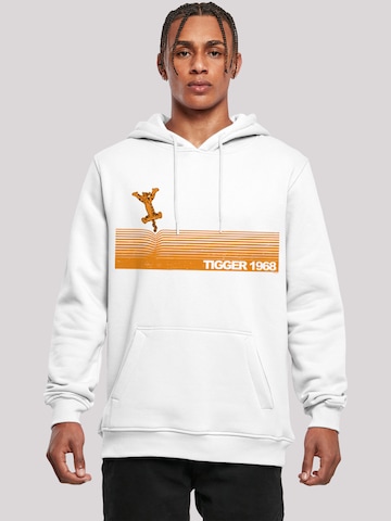 Sweat-shirt 'Disney Winnie Puuh Der Bär Tigger 1968' F4NT4STIC en blanc : devant