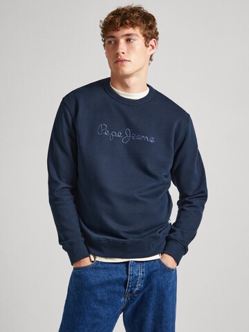 Pepe Jeans Sweatshirt 'Joe' in Blue: front