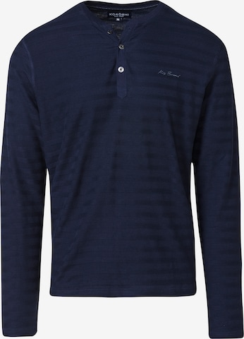 T-Shirt KOROSHI en bleu : devant