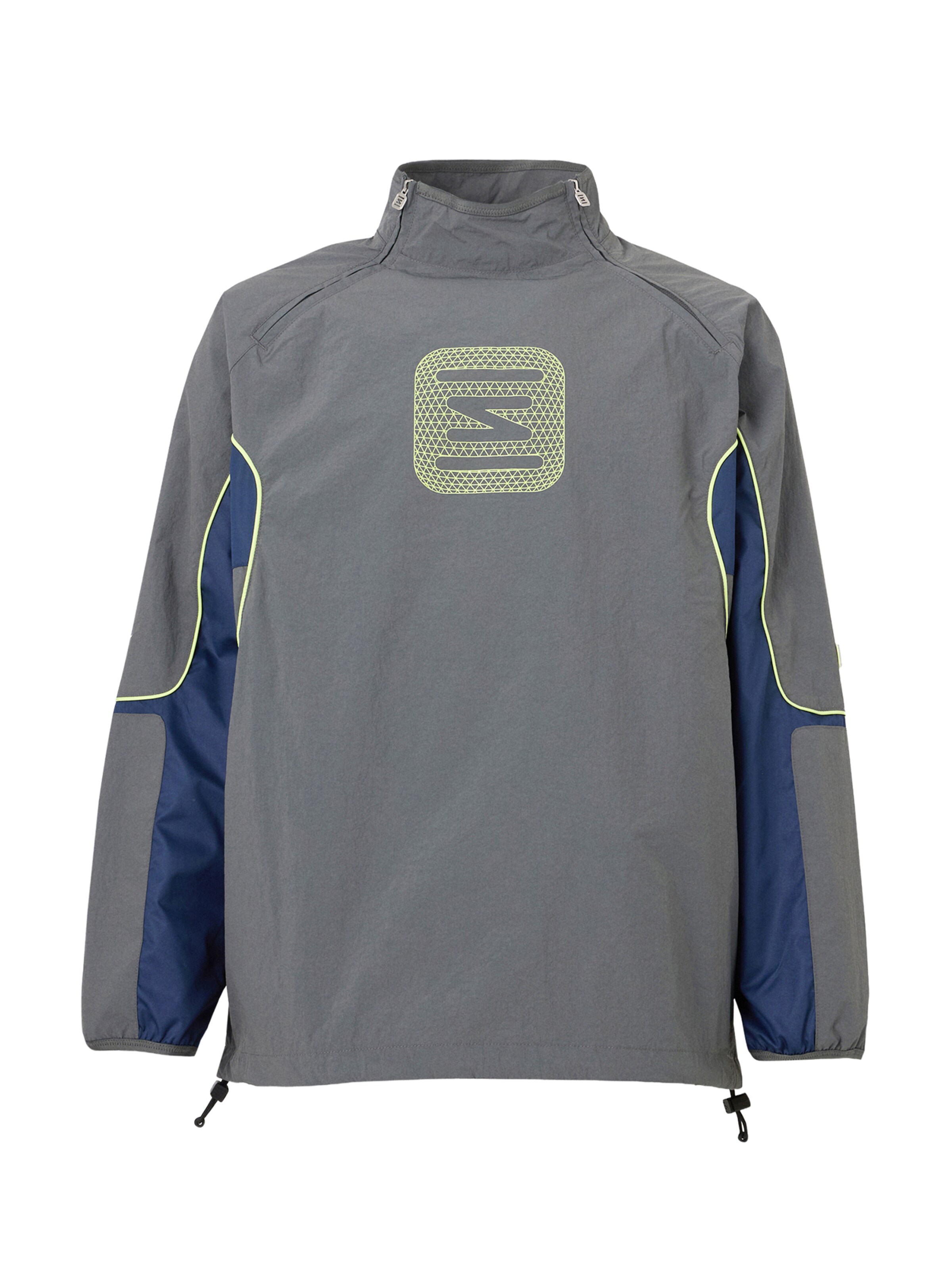 Nike Sportswear Jacke 'SHOX' in navy / grau / apfel, Produktansicht