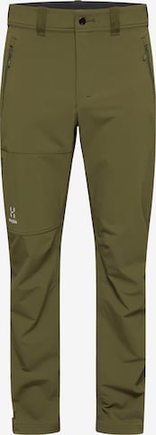 Haglöfs Regular Outdoor Pants 'Morän' in Green: front