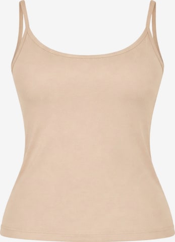 Albero Natur Top 'Spaghettiträger-Top aus 100 % Bio-Baumwolle – Verstellbare Träger' in Beige: front