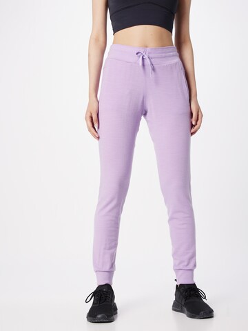 ICEBREAKER Tapered Workout Pants 'Crush' in Purple: front