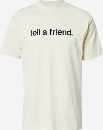 T-Shirt 'Tell A Friend' VANS en beige : devant
