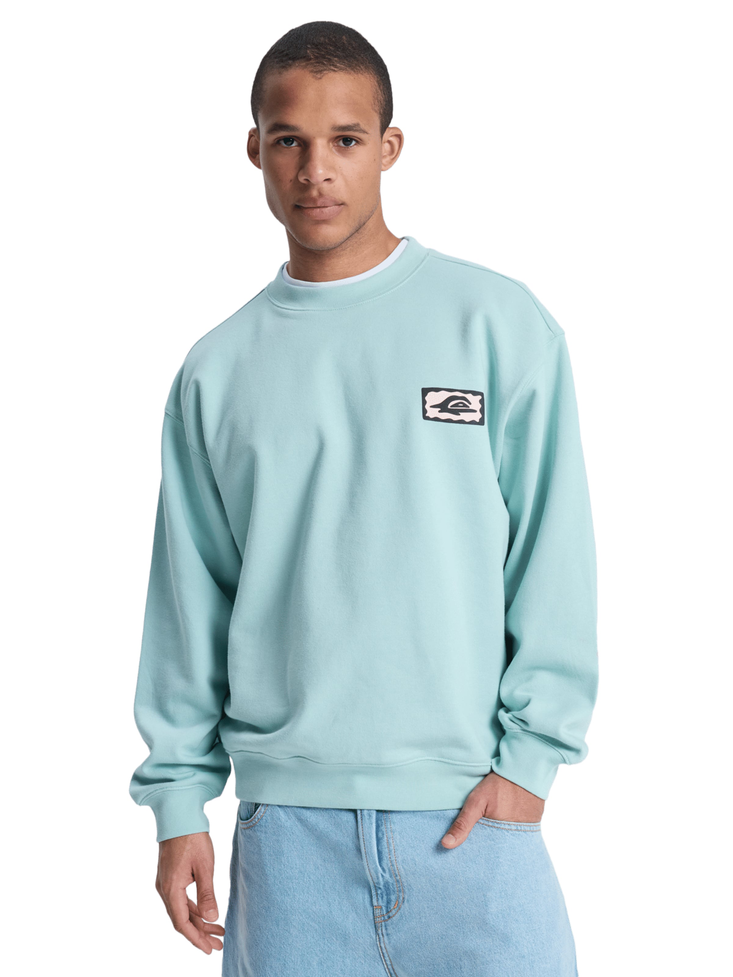 Sweat-shirt 'Elevated' QUIKSILVER en bleu : devant