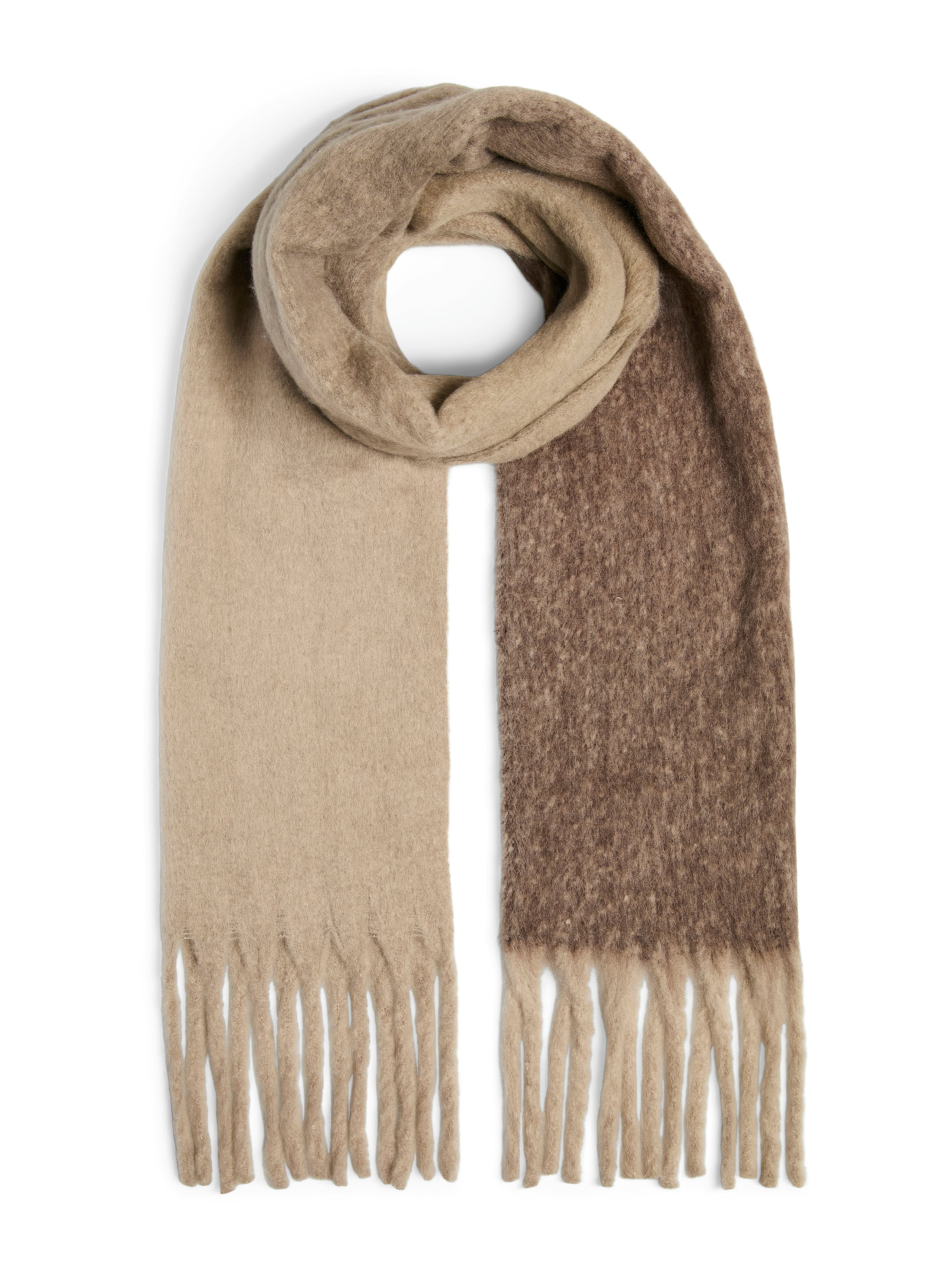 PIECES Шарф &#x27;PCBEA&#x27; в Коричневый: спереди