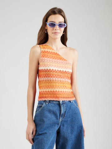 VILA Knitted Top 'JOE' in Orange: front