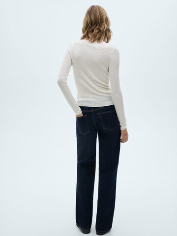 MANGO Tröja 'FLURRON' i beige