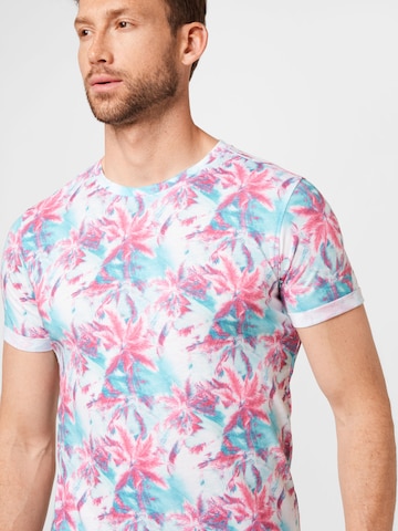 Tricou 'FLORIDA' de la Key Largo pe alb