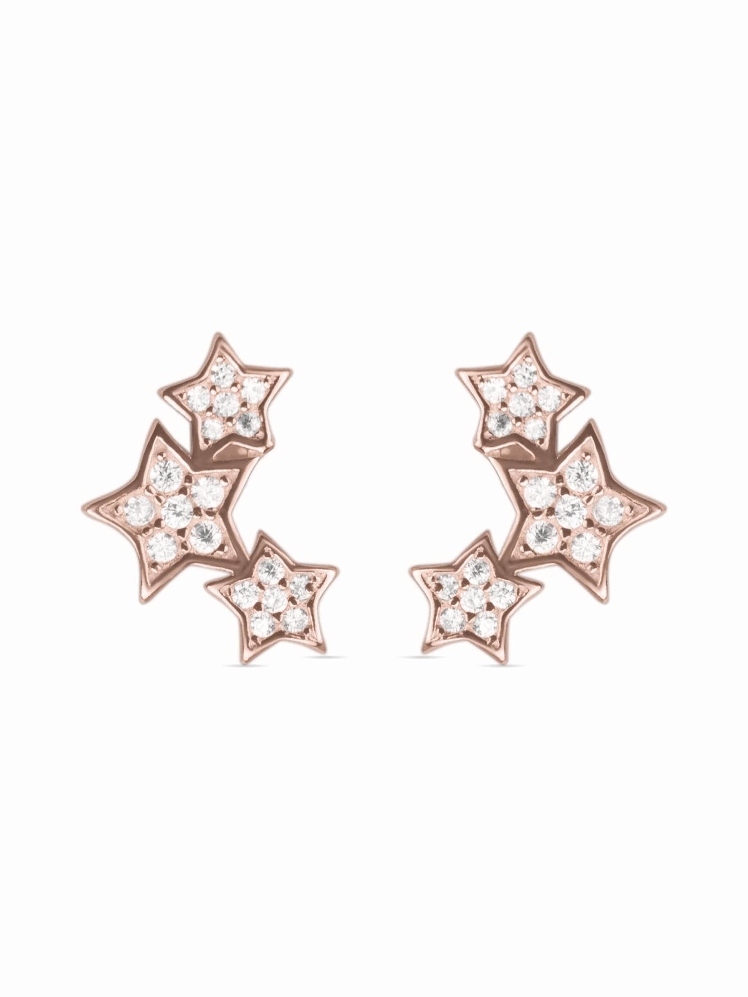 Luxenter - Pendientes 'Familia' en oro: frente