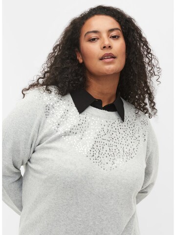 Zizzi Pullover i grå