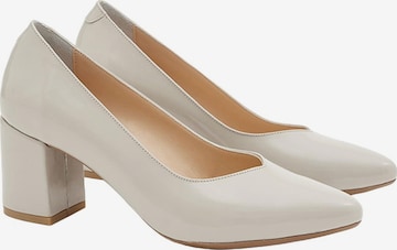 Desa - Zapatos destalonado 'DESA Damen-Pumps aus Lackleder mit Blockabsatz' en beige: frente