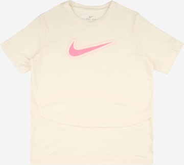 NIKE Performance Shirt 'Trophy' in Beige: front