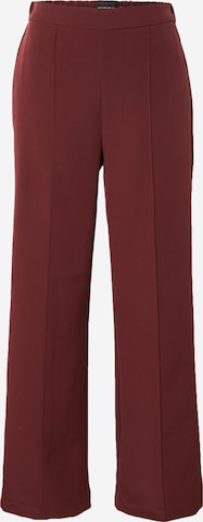 PIECES Wide leg Broek 'PCBOZZY' in Rood: voorkant