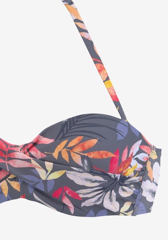 VIVANCE Bandeau Bikinitop in Grau