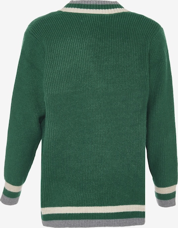 FUMO Knit Cardigan in Green