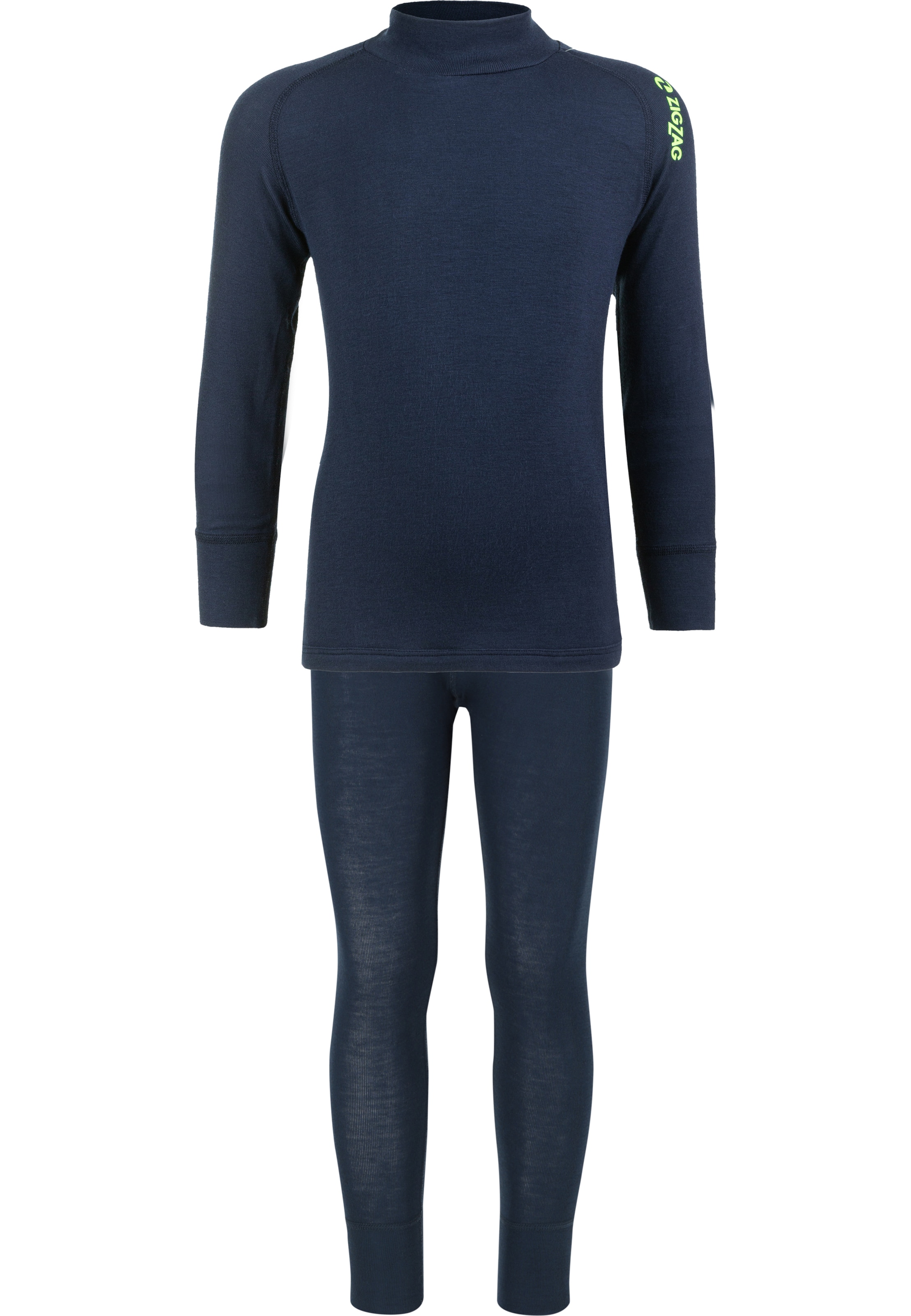 ZigZag Skiunterwäsche 'Panda' in Blau: Vorderseite