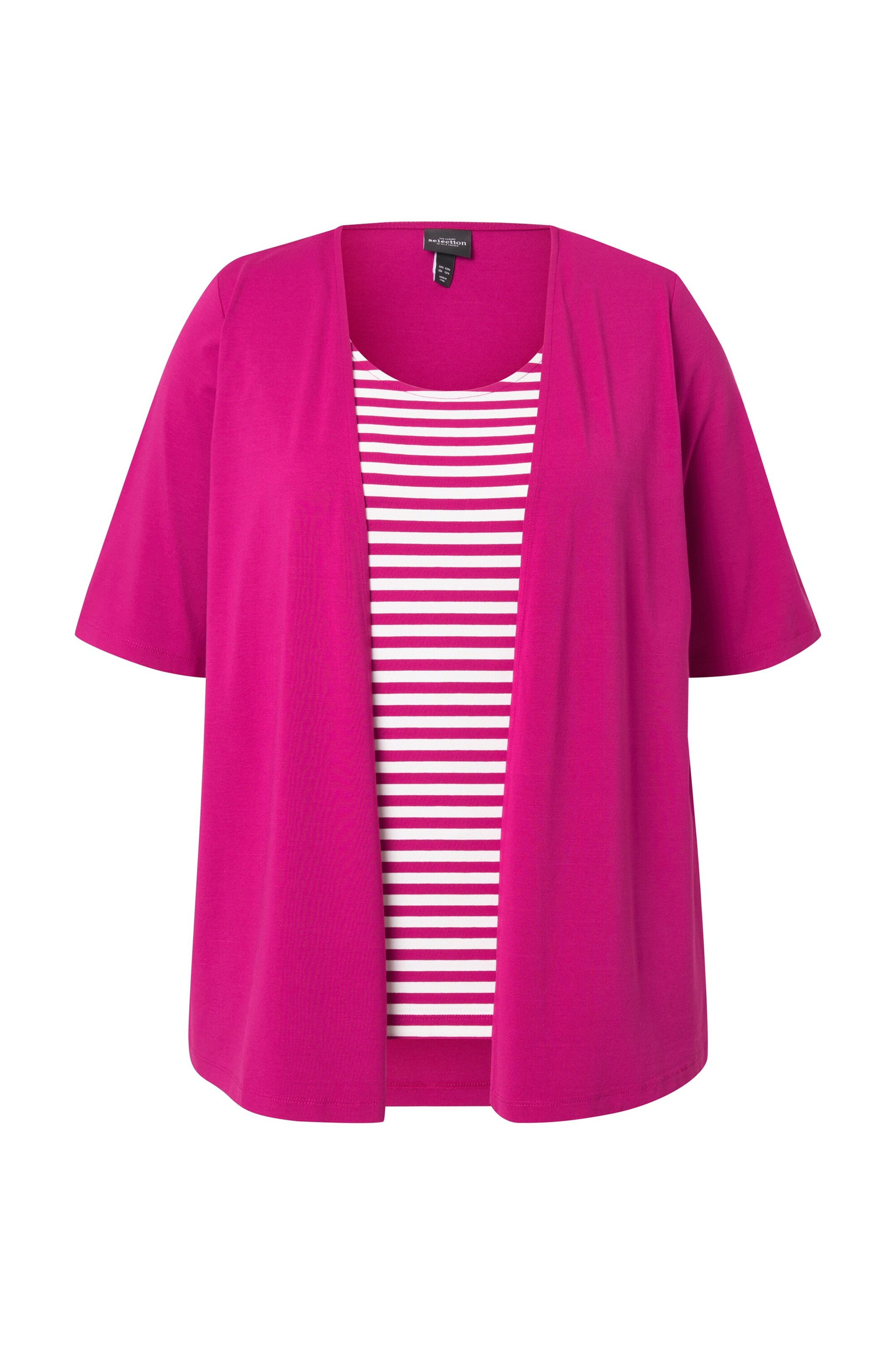 Ulla Popken Shirt in Roze: voorkant