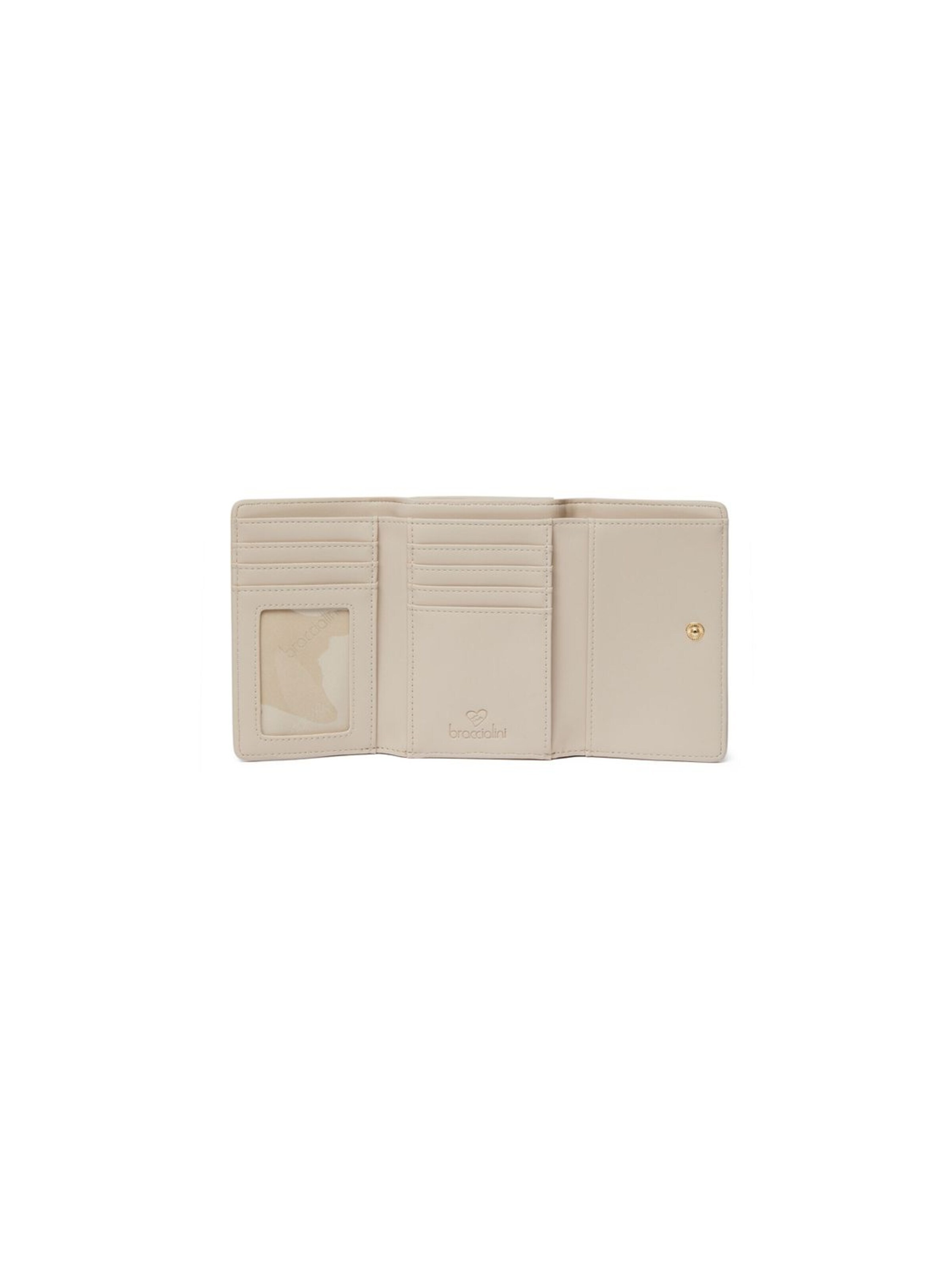 Portamonete 'Jacquard' di Braccialini in beige