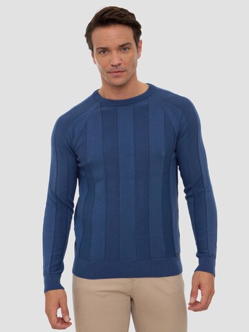 Pull-over 'London' Sir Raymond Tailor en bleu : devant