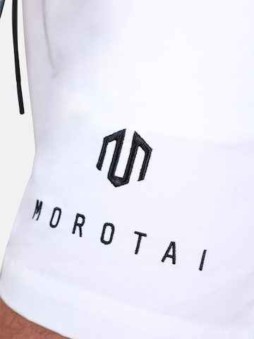 MOROTAI Badeshorts 'ESSENTIAL' i hvid
