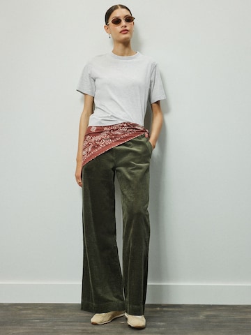Wide Leg Pantalon Next en vert