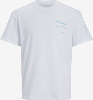 JACK & JONES Shirt 'CHAIN' in Wit: voorkant