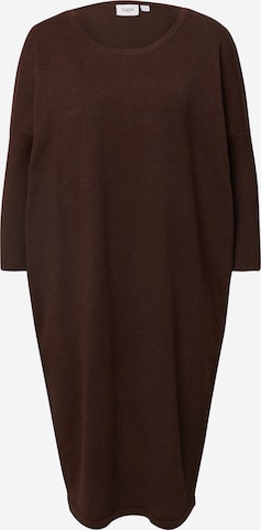 SAINT TROPEZ Knitted dress 'Mila' in Brown: front