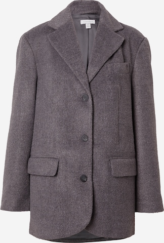 TOPSHOP Between-Seasons Coat in Grey: front