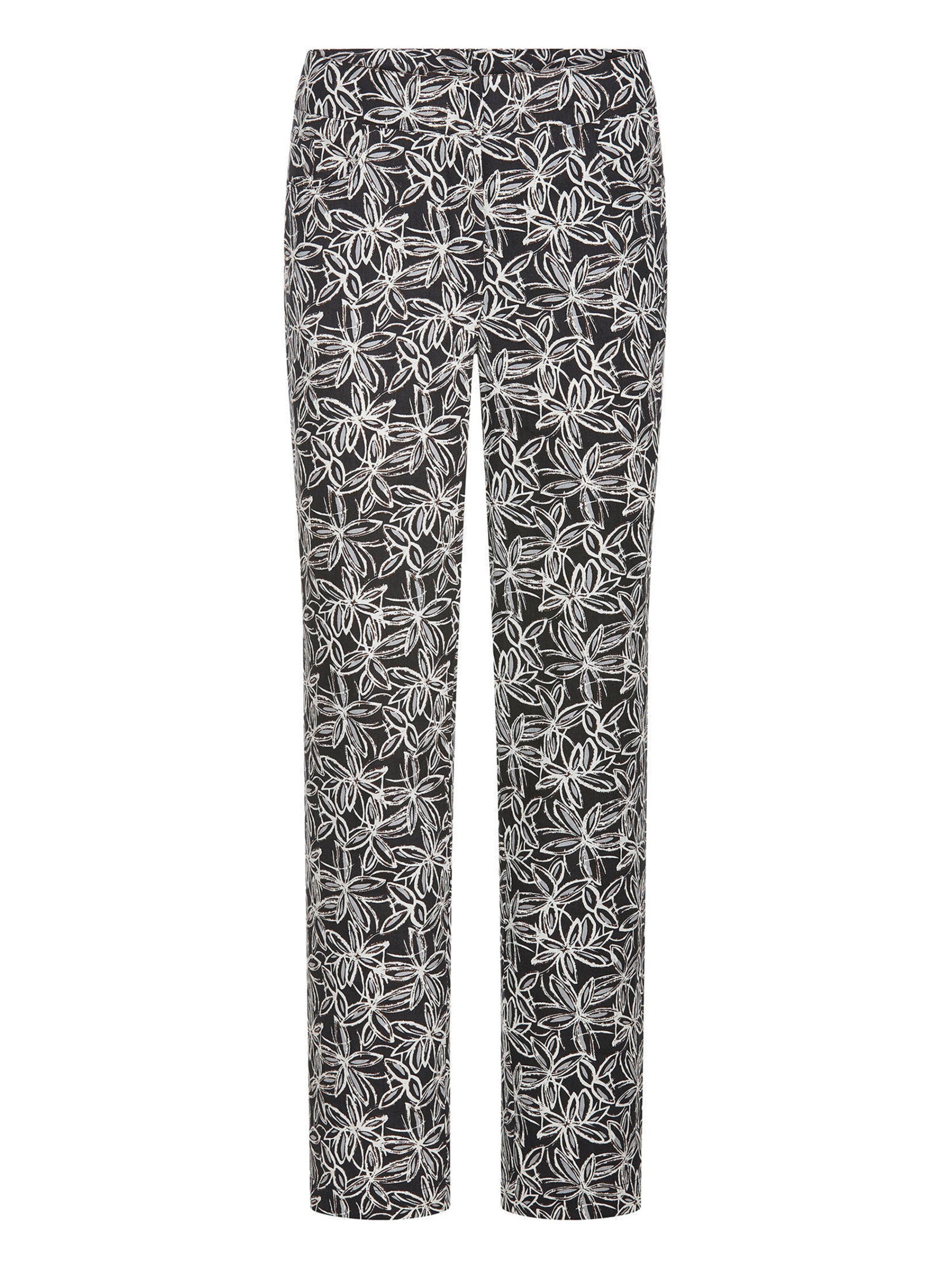 Goldner Broek 'Sara' in de kleur Zwart / Wit, Productweergave