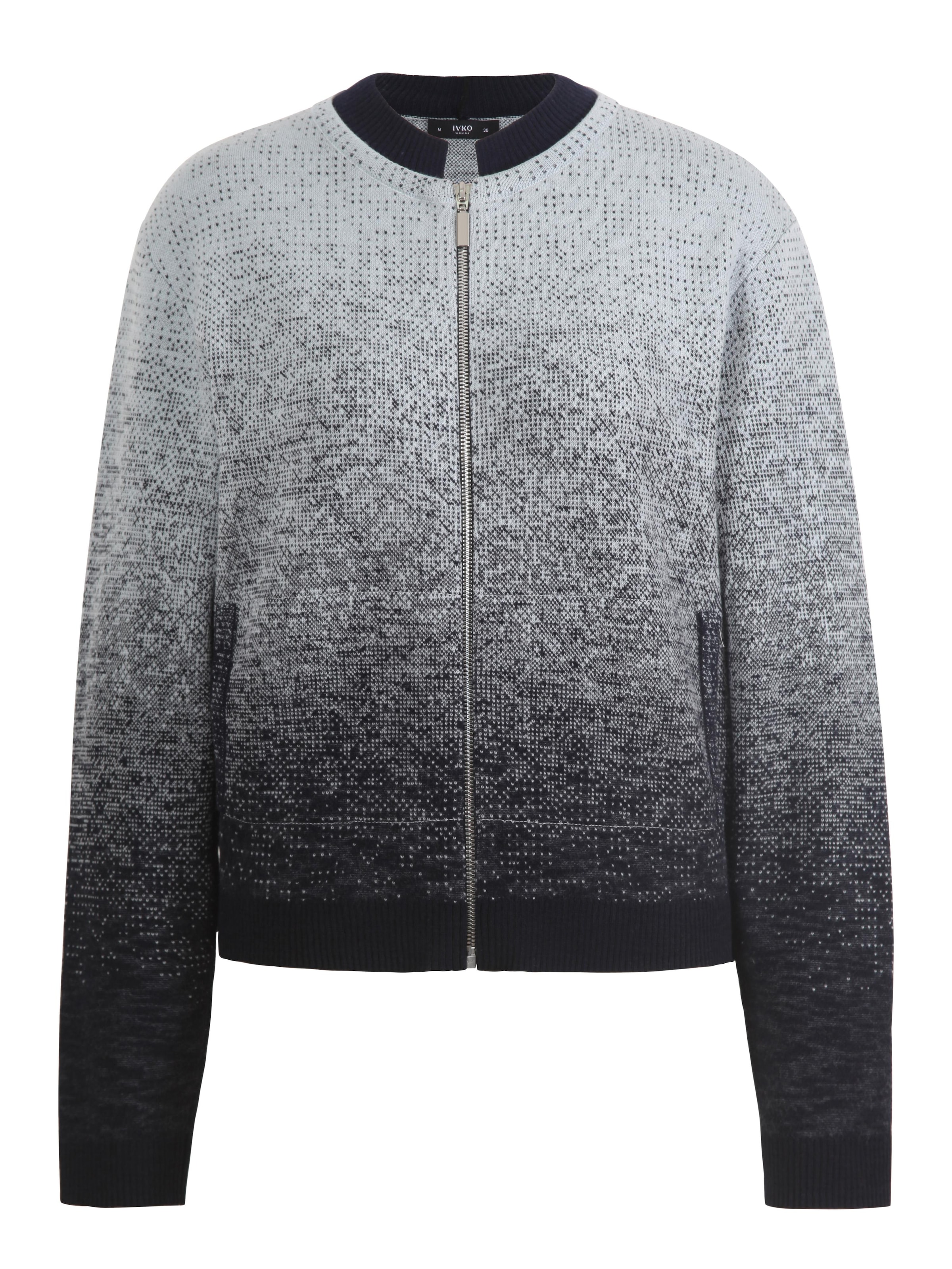 IVKO Strickjanker in Blau: Vorderseite