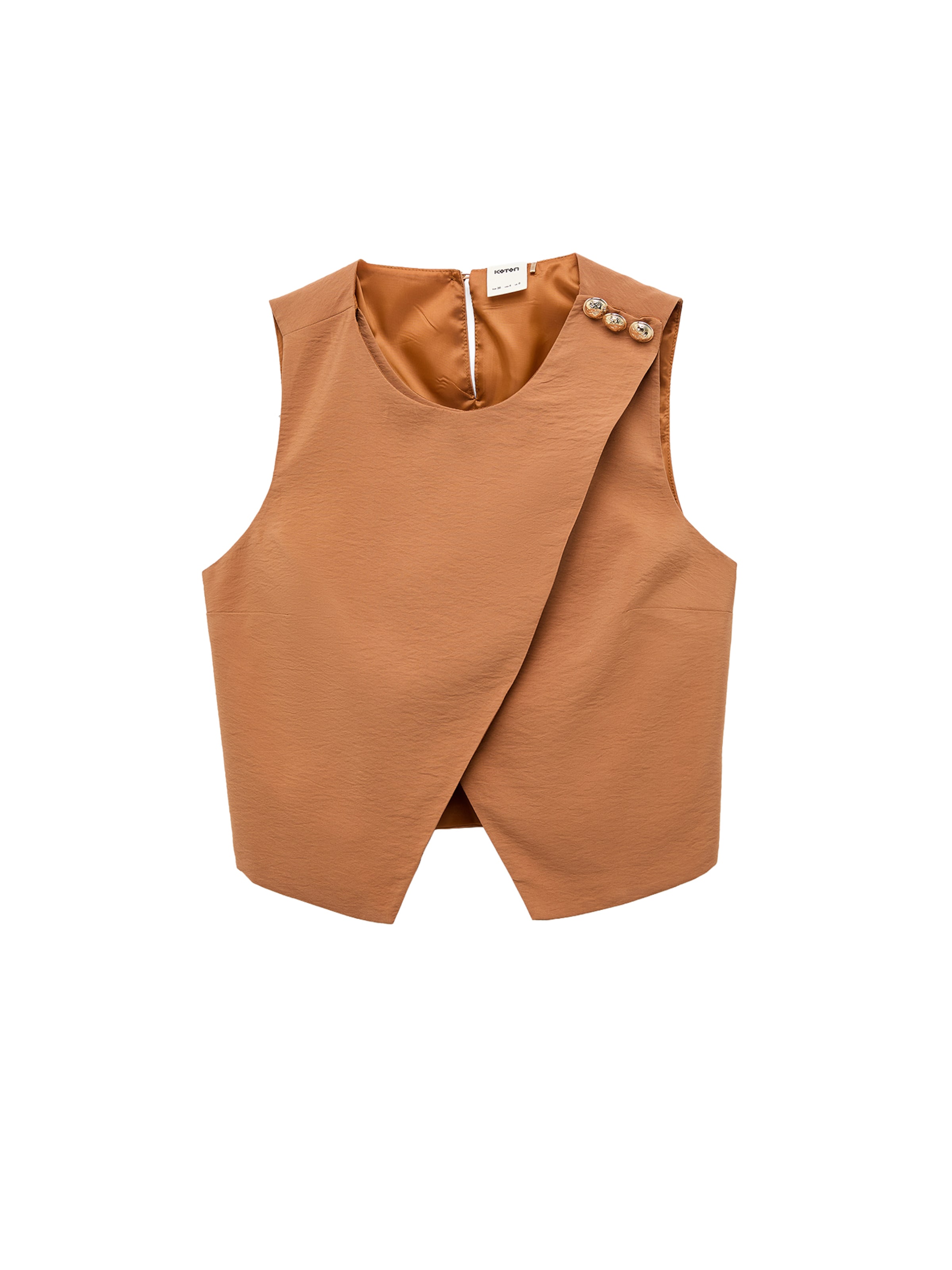 Koton Gilet in Bruin: voorkant