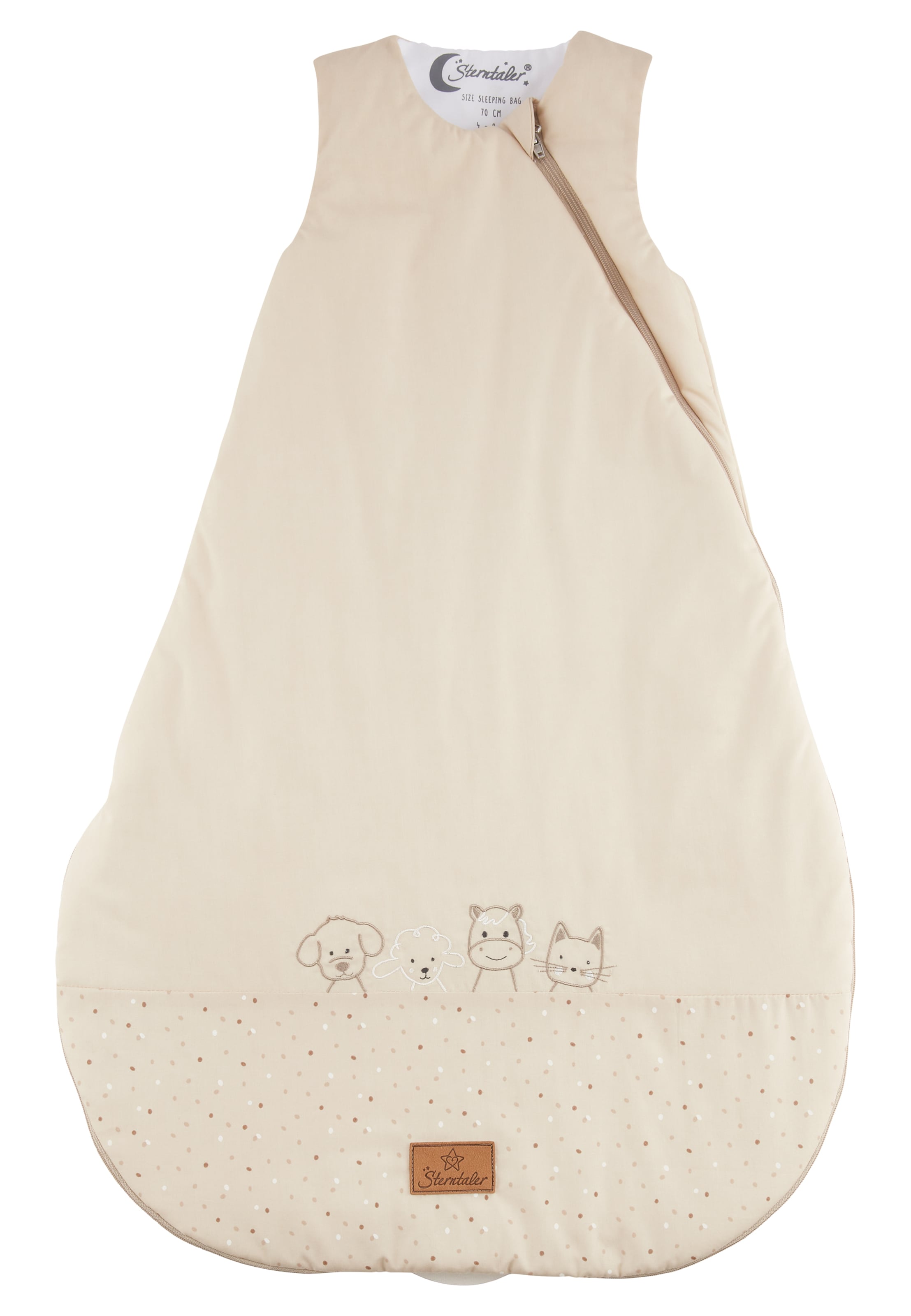 STERNTALER Schlafsack in Beige: Vorderseite