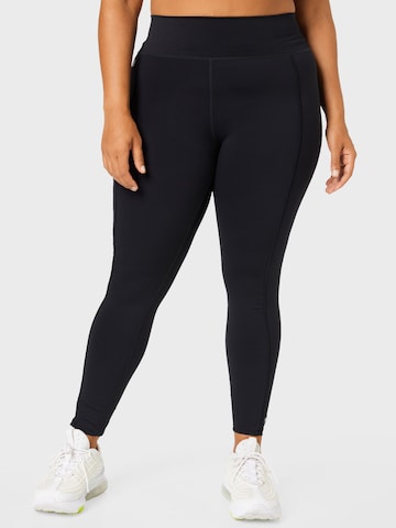 Skinny Leggings de la Cotton On Curve pe negru: față