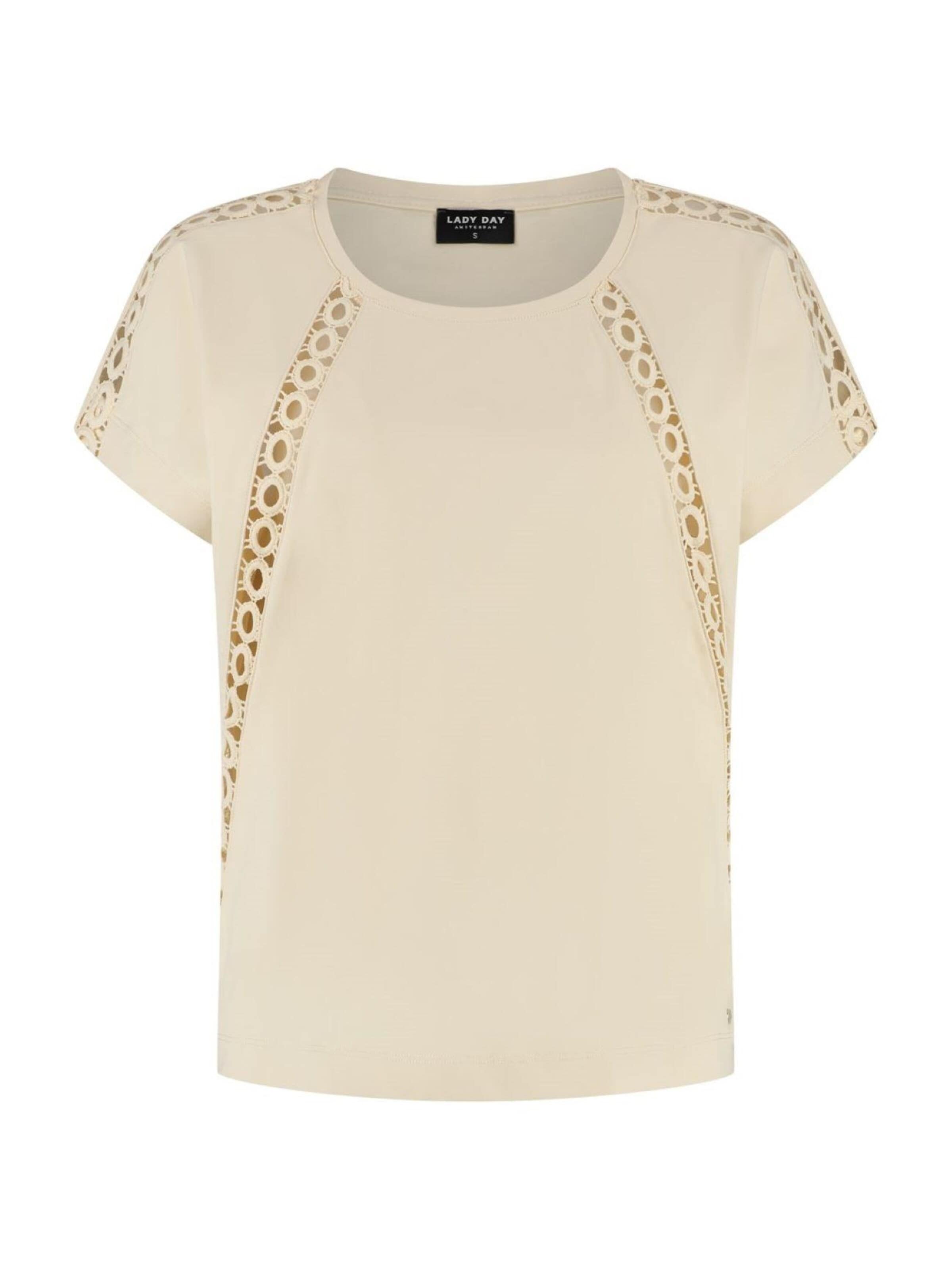 Lady Day Shirt 'Lady Day Lillian shirt creme' in Beige: voorkant