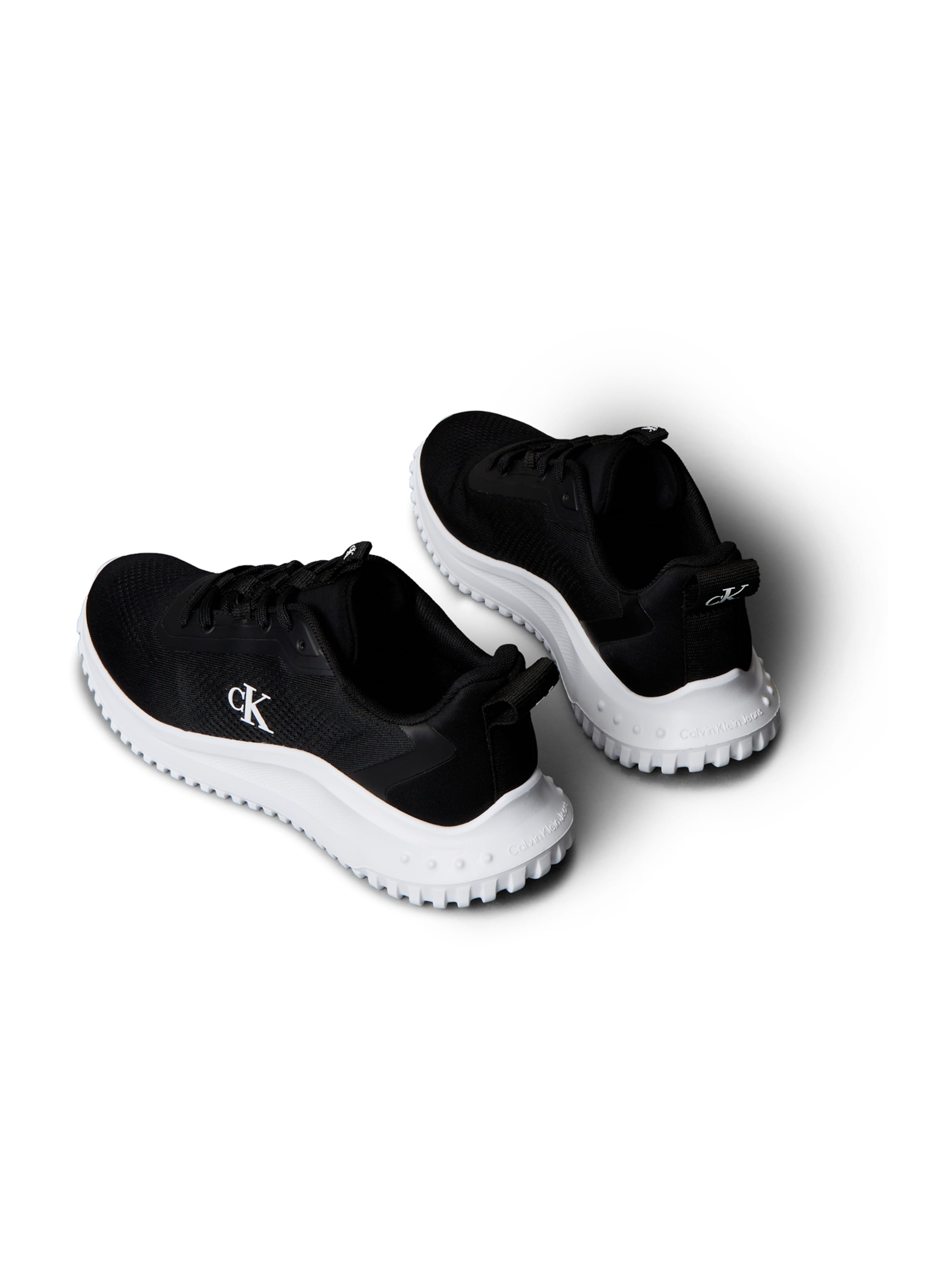 melns Calvin Klein Zemie brīvā laika apavi 'Eva Runner'