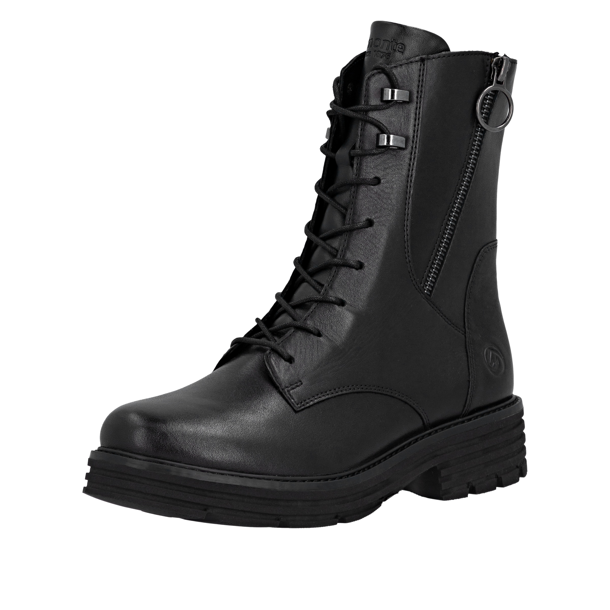 Bottines à lacets REMONTE en noir : devant