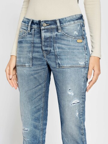 Effilé Jean '94NICA WORKER' Gang en bleu