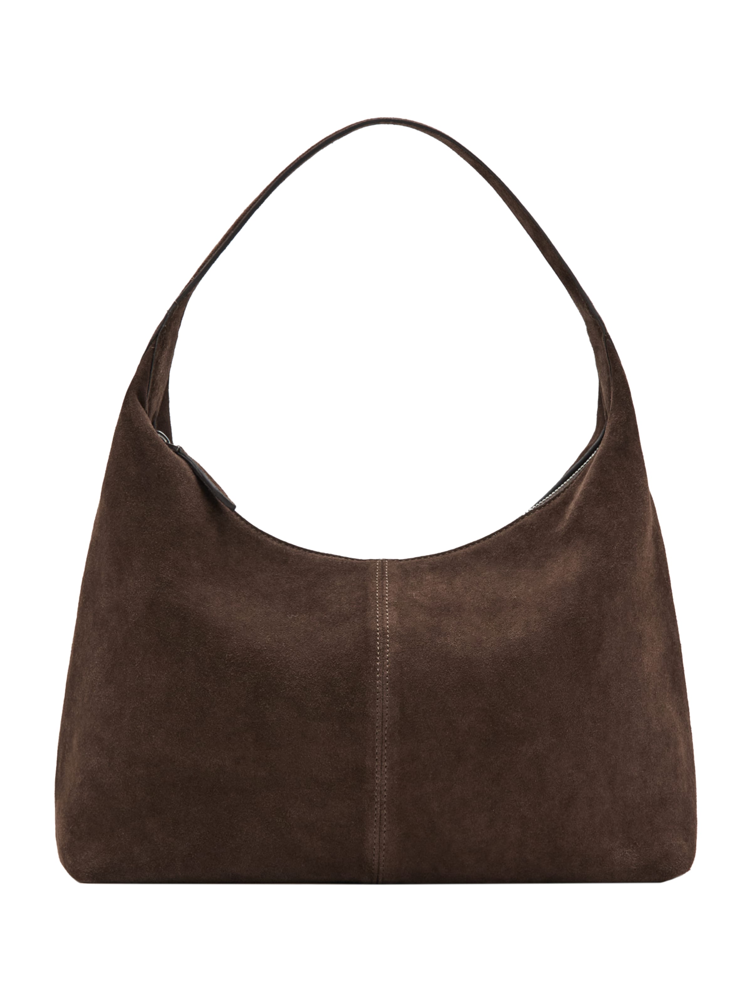 MANGO Schultertasche 'Curro' in Braun: Vorderseite