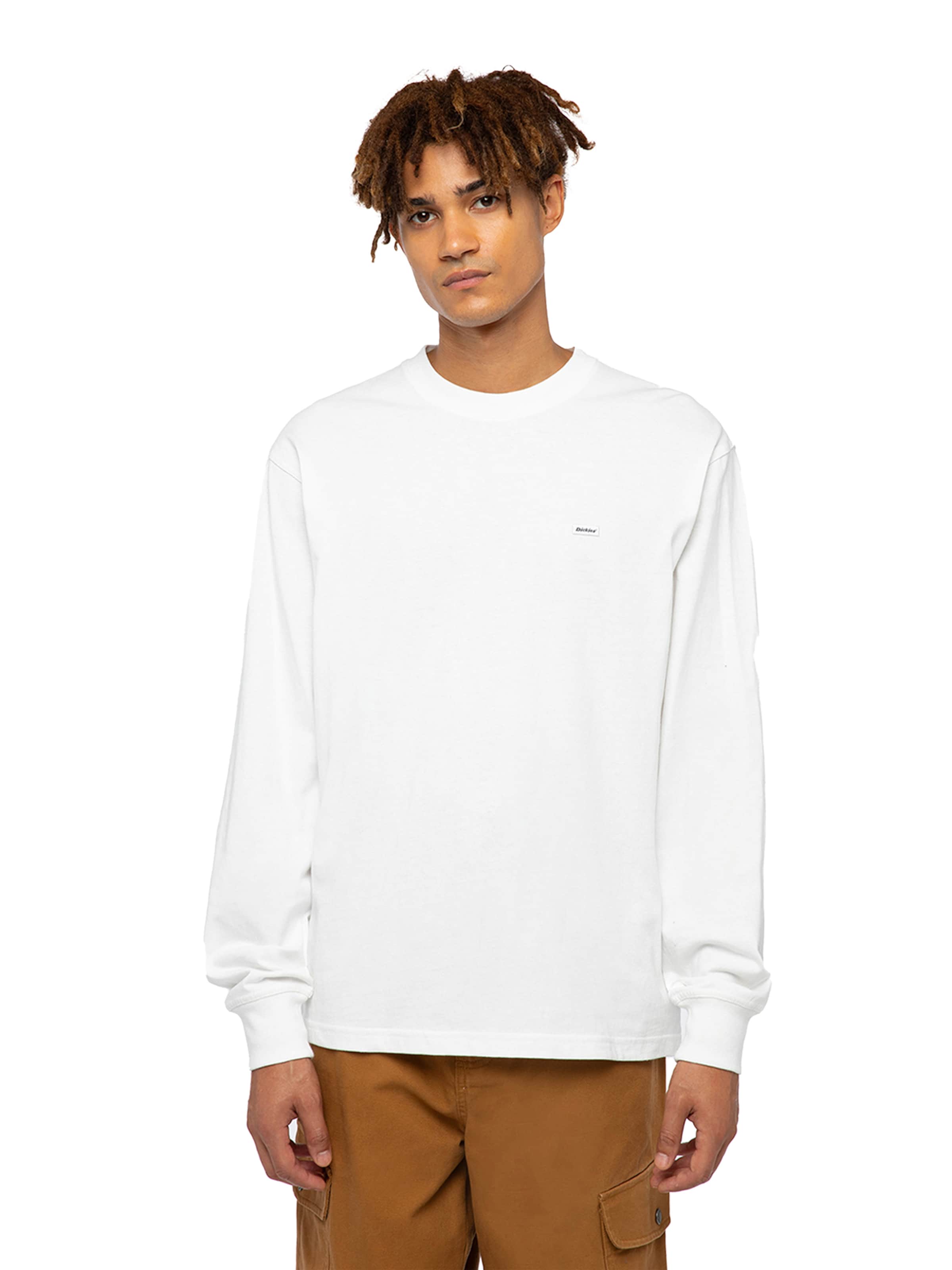 DICKIES Μπλουζάκι 'CLANCY' σε λευκό: μπροστά