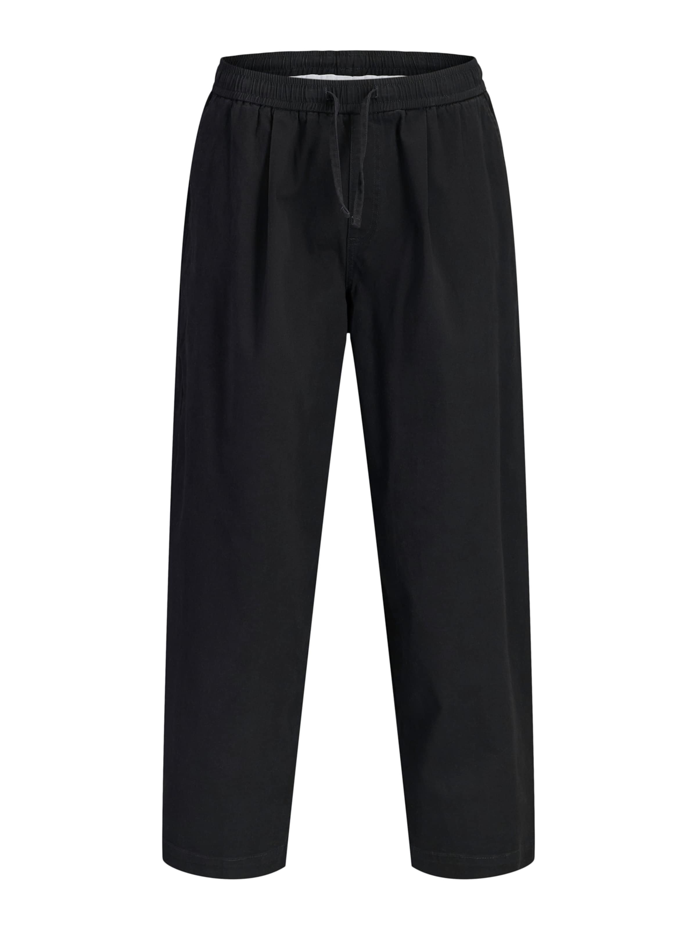 JACK & JONES - Loosefit Pantalón 'JPSTEVAN DYLAN' en negro: frente