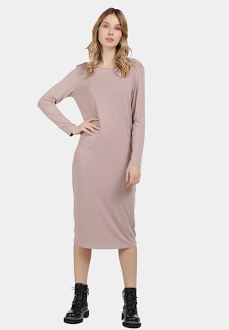 DreiMaster Vintage Dress in Beige: front