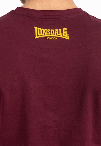 T-Shirt 'Gruting' LONSDALE en rouge