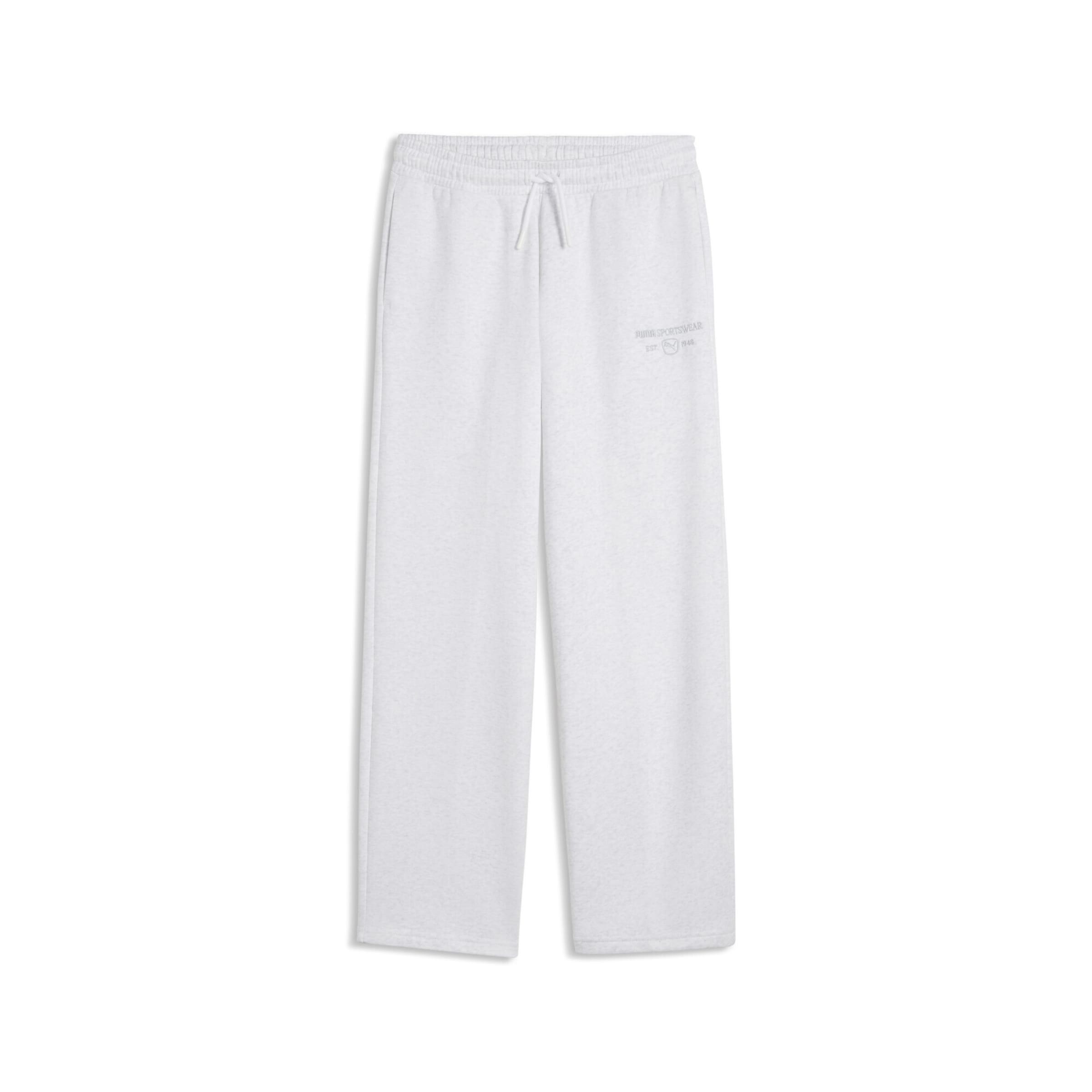 Regular Pantalon de sport PUMA en blanc : devant