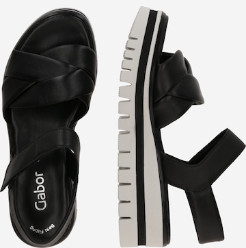 GABOR - Sandálias com tiras em preto