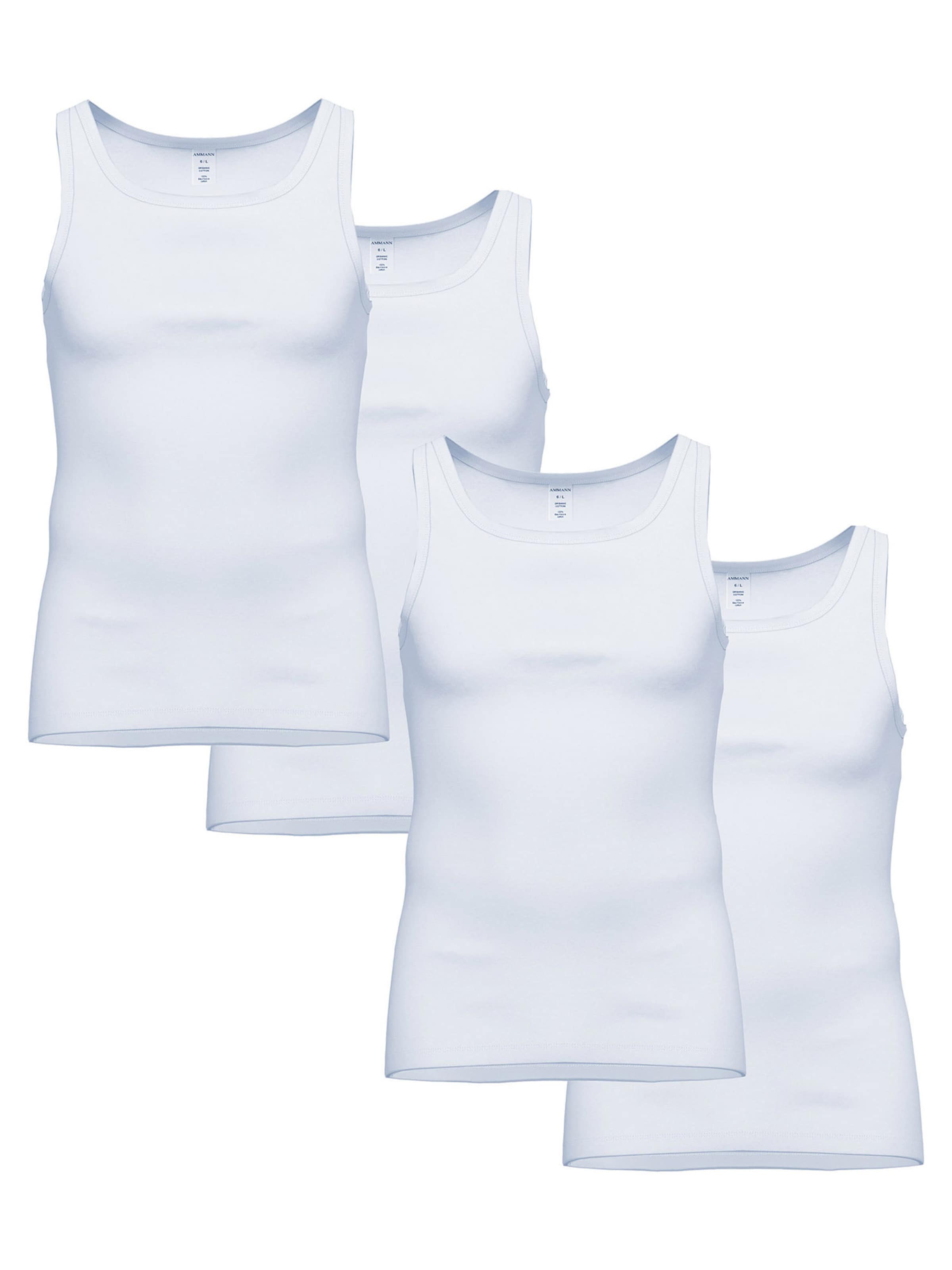 Maillot de corps ' Organic Comfort ' Ammann en blanc : devant