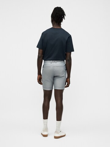 BOSS Обычный Брюки со складками в Серый