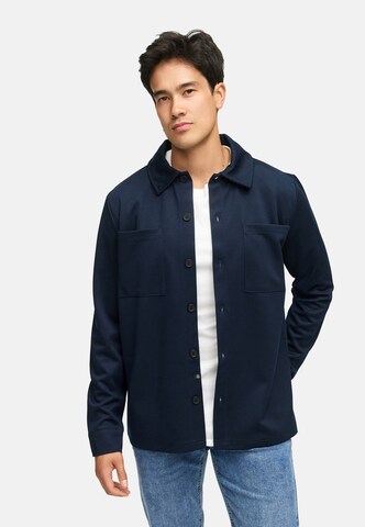 INDICODE JEANS Regular fit Overhemd 'Yuno' in Blauw: voorkant